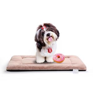 Dog Beds Crate Pad for Small Dogs Ultra Soft Dog Crate Bed Washable & Anti-Slip Kennel Pad for Dogs Cozy Sleeping Mat,Pink 24inch