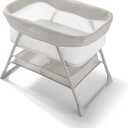 Graco DreamMore Bedside, Newborn, Travel, Portable Bassinet for Newborn Babies to 6 Months, Willow, Small Single