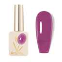 6 x Jelly Gel Nail Polish - Sheer Translucent Semi-Transparent UV/LED Gel with Glossy Finish (Hot Pink)