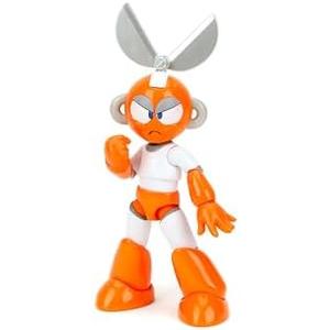 Jada Mega Man 4" Cut Man - 1:12 Scale Action Figure, Wave 2 – Over 15 Points of Articulation, Alternate Hands & Head, Rolling Cutter Accessory