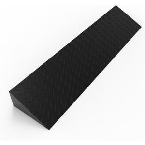 Henka 4" Rise Threshold Ramps for Doorways, Wheelchair Ramp for Home Steps, Door Threshold Ramp with Anti-Slip Surface (Color: Black, Size: 39x8.66x4in)