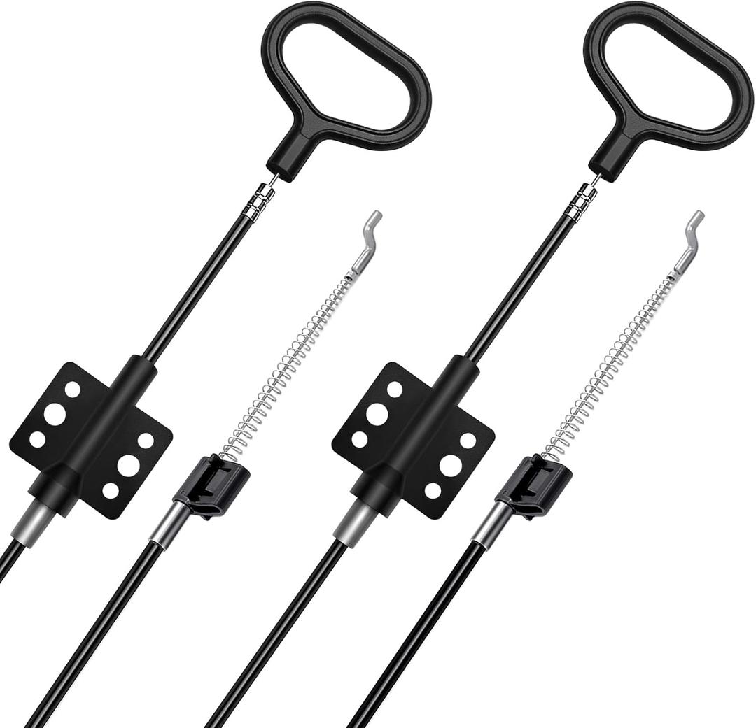Sofa Recliner Parts Pull Cable Replacement, D-Ring Release Pull Handle with S Tip for Couch Sofa Recliner Repair, Exposed Length 4.92Inch - 2 Pack