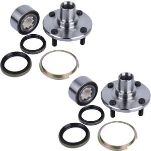 PAROD 518507 Set of 2 Front Wheel Hub Bearing Assembly Compatible with 1993-2002 Toyota Corolla, 1998-2002 Chevy Prizm, 1993-1997 Geo Prizm Non-ABS