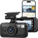 Miofive Dash Cam Front, S1 E Car Camera, Built-in WiFi & GPS Car Dashboard Camera Recorder with 4K/2160P UHD, App, 3" IPS Screen, WDR Night Vision, 24-Hour Parking Monitor, Loop Recording, G-Sensor