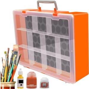 1set Model Paint Organizer with 60 Holes (Diameter 32.5mm) Pigment Bottle Storage Suitcase Dual-layer Portable Box SN03S Miniature Paint Storage 1set Model Paint Organizer with 60 Holes (Diameter 32.5mm) Pigment Bottle Storage Suitcase Dual-layer Portable Box SN03S Miniature Paint Storage