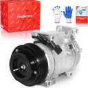 PHOBOOS A/C Compressor with Clutch Compatible with Mazda 3 2014-2018, 3 Sport 2014-2018, CX-5 2014-2022, L4 2.0L/2.5L, Fast Cooling, Low Noise, Easy Installation, Ref. CO29127C, 198384