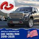 Tow Hook Cover Compatible with GMC Sierra 1500 2019, 2020, 2021, 2022, 2023, 2024, 2025 Accessories - Upgrade Design, Silicone Rubber, Red
