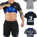 Kewlioo Sauna Shirt for Men - Heat Trapping Sweat Vest, Sauna Suit For Men, Compression Workout Sweat Suit for Gym, Workouts