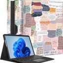 Wazzasoft for Microsoft Surface Pro 9 Case 13 Inch 2022 for Women Girls Cute Folio Cover Girly Unique Fashion Protection Compatible with Type Cover Keyboard for Windows Surface Pro 9 Case 13" Tablet