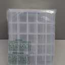 Sooyee 5 Layers Stackable Storage Container Clear 50 Adjustable Compartments,Compatible with Small Toys Arts and Crafts Piping Tips Hardware Storage Organizer