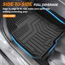 KUST Floor Mats for Honda HR-V 2023-2025 2026, Cargo Mat Floor Liners Back Seat Mats for HRV Accessories, All Weather Protection TPE Rubber Rear Trunk Mat High Edge (Full Set Mats)