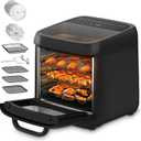 13 QT Large Air Fryer Toaster Oven Combo with Rotisserie 12-in-1, 17.54 x 13.27 x 13.97 inches