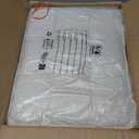 LUE BONA Square Linen Makeup Stool, Metal X Legs, Small Ottoman Stool Chair for Vanity, Modern Padded Seat Foot Rest for Makeup Room, Bathroom