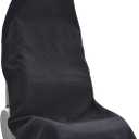 Car Seat Covers Universal Car Protective Front Seat Covers Washable Non-Slip Seat Protectors for Gym Workouts,Waterproof and Sweatproof Towel Seat Covers for Cars,Trucks, Jeeps (Black)