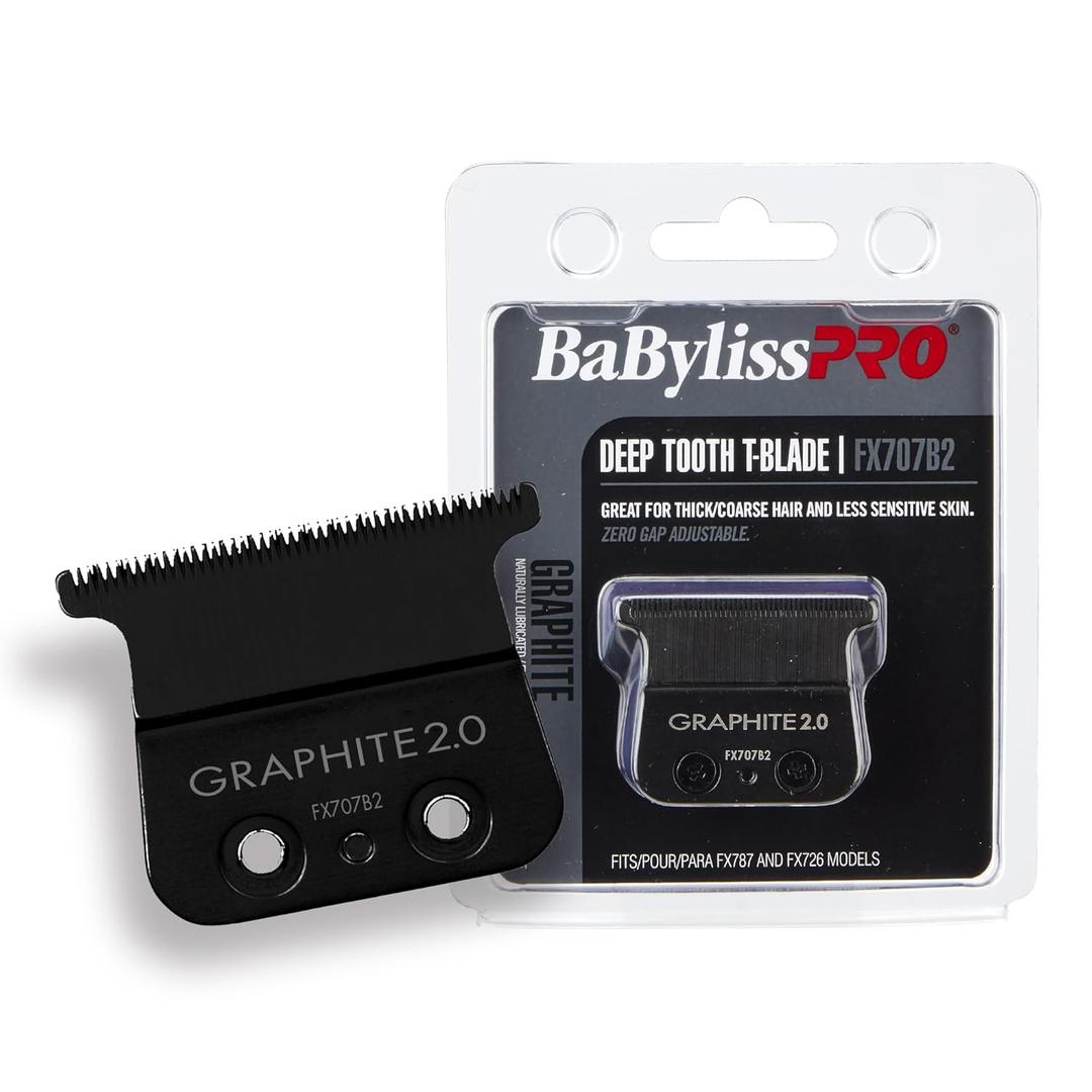 BaBylissPRO Replacement Blades, Deep-Tooth T-Blades for Outlining Hair Trimmers