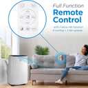 BLACK+DECKER Portable Air Conditioner, (3,950 BTU SACC) for Rooms up to 400 Sq. Ft., Portable AC with Follow Me Remote Control and Window Kit, BPACT08WT, White, Size: 9,000 BTU (Without Heat)