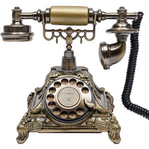 Sangyn Vintage Phone Retro Rotary Landline Phone Old Fashioned Antique Phone Old School Telephones for Home House Cafe Bar Star Hotel Decor