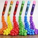 Realspring 345 Pcs Back to School Party Decoration Inflatable Art Paint Crayons Rainbow Balloons Photo Backdrop Kindergarten Preschool DIY Kit for School Classroom Birthday Supplie, 5 inches, 10 inches
