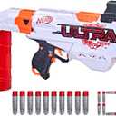 Nerf Ultra Focus Motorized Blaster, 10 AccuStrike Ultra Darts, Clip, Stock, Compatible Only with Nerf Ultra Darts