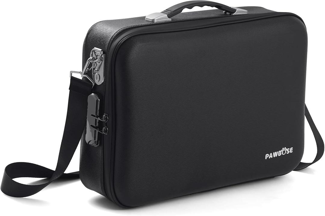 Fireproof Document Home Safe with Combination Lock, 16x12x5 inch Fireproof Water-Resistant Hard Case Box for Important Documents Certificates Passports Cash