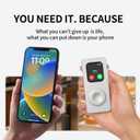Aluminum Alloy Case for Apple Watch 49mm 44mm 45 46 42 40 41mm-Turn Your Apple Watch into a Smartphone,Retro iPod Style Metal Protective Cover with Click Wheel (Silver, 41mm - Series 9/8/7)