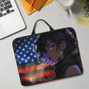 Custom Laptop Bag for Men Women Double Side Design,Personalized Hand Computer Protective Case Customized Gift Friends Lovers (American Cool Girl)