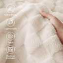 Bedsure GentleSoft King Size Blanket for Bed - Super Soft Cozy Blankets for Kids Girls, Large Fuzzy Fleece Throw for Bedroom Decor, Cream,108x90 Inches