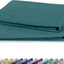 Soft Natural 100% Cotton Sateen Standard Size Pillow Cases, 2-Pack, Teal, Standard / Queen