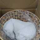 Rattan Boho Pendant Light, 12" 1-Light Hand-Woven Wicker Pendant Light with Water Hyacinth Shade, Natural Coastal Cone Hanging Light for Kitchen Island Sink Dining Room (Brown)