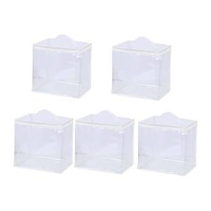 Abbylike 5 Pcs 12'' Zippered Clear Plastic Storage Bags with Label Pocket and Handles Plastic Storage Bins Clear Moving Bags Waterproof Organizers Tote Bins for Closet Sheet Clothes Packing