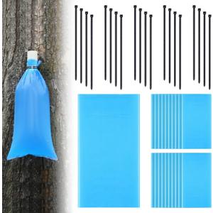 SATINIOR 20 pcs 12-1/2" X 24" Maple Syrup Tapping Bags Kit Include 20 9.5 Mil Sap Sack Bags and 40 Heavy Duty Cable Ties for Experts or Beginners Maple Syrup Collection Supplies