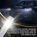 2PCS H1 LED Bulb, 1:1 Mini Size Fog Light Bulbs, 800% Brighter 6500K Cool White, Plug and Play, No Adapter Required Interior Lights Dome Map Door License Plate Lights Raplacement, Pack of 2
