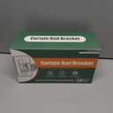 MUAKIOY No Drill Curtain Rod Holders, Heavy Duty Self Adhesive Curtain Brackets Hooks, Adjustable Nail-Free Stick on Wall Hangers for Bathroom, Bedroom, Kitchen and Livingroom (14 Pack)