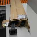 Glass Railing Mid Post 43.5",304 Stainless Steel Glass Balustrade Post with Spigot Slots for Indoors & Outdoors Railing of Deck,Balcony,Attic,Staircase (Mid Post,Black)