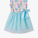Beganly Girls Sleeveless Dress Toddler Bunny Tutu Sundress Casual Party Dresses  Size 110, Colour: Colorful Rabbit Blue
