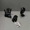 DAZONGE Halloween Decorations Indoor/Outdoor, Pack of 3 Wall Mounted Creepy Reaching Hands with Candles, Life-Sized Horror Hands for Wall Decorations, Gothic Hanging Wall Art Sculpture 