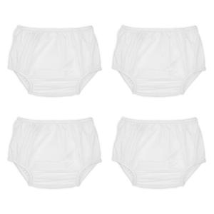 Reusable Waterproof 100% Nylon Taffeta Diaper Pants for Potty Training & Swimming, Leak-Proof & Rip-Proof, Large (Fits 26-31 lbs), 4 Counts