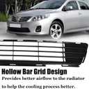 Front Center Bumper Lower Grille Corolla Black Direct Insert Replacement Grill Compatible with Toyota Corolla Sedan 4-Door 2011-2013 5311202280 TO1036125