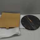 Wall Clock 12 Inch, Modern Wall Clocks Battery Operated, Silent Non Ticking Clock Decorative for Living Room, Office, Bedroom, Home, School (Black Gold)