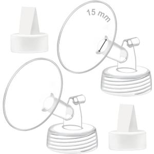 Maymom 15mm Flange and Duckbill Valve Compatible with Spectra S1 Spectra S2 Spectra 9 Plus Not Original Spectra Pump Parts Replace Spectra S2 Pump Parts Spectra Flange Spectra Duckbill Valve