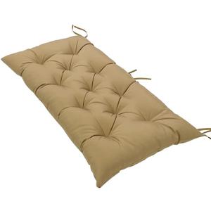 SeaHome Indoor/Outdoor Bench Cushion, Waterproof Swing Seat Cushion, Outdoor Chair Cuhion, for Lounger Garden Furniture Patio Loveseat Bench (47.2" x 19.7", Khaki)