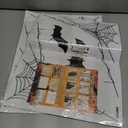 2 x Halloween Window Clings Decorations - 16.5" Double Sided Large Lifelike Black Cat Silhouette Halloween Decor with Bat Spiderweb, Spooky Window Decals Stickers Home Decor for Glass Mirror, 6 Sheets
