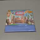 2026 Calendar-Desk Calendars January-December Double Wire Flip-Up Desk Calendars - Monthly & Weekly Planner with Sticker Set, Featuring Famous World Travel Destinations for Vacation Inspiration for Home School, or Office (Blue)