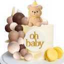 Brown Bear Cake Decoration Baby Bear Baby Shower Cake Topper Bears Cake Decoration Baby Shower Birthday Cake Decoration