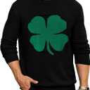 Arvilhill Men's St Patrick's Sweater Irish Clover Sweatshirt (S-XXL)