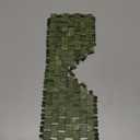 Jade Eye Mask,Large Facial Cooling Mask with 100% Real Jade for Hot & Cold Therapy,Green Stone Facial Eyes Sleeping Mask Relief Eye Cover (No Ear Straps)