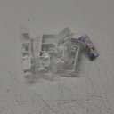 Outside Mounted Blinds Curtain Rod Bracket, 1.3-2" Adjustable, No Drilling Curtain Rods Holder for Over Blinds, Easy Install Tool-Free Hand-Twist Screws & Anti-Slip Square Base (Set of 4, Matte White)