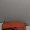 Melodieux Terracotta Sheer Curtains 96 Inches Long for Living Room, Elegant Cotton Linen Bedroom Window Sheer Drapes, Natural Farmhouse Rod Pocket Light Filtering Curtains, 52" W x 96" L, 2 Panels