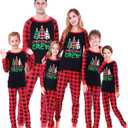 Joyond Family Pajamas For Christmas Halloween Thankgiving Hanukkah 100% Cotton Matching Family Xmas Pjs For Women Men Kids (Black, L)