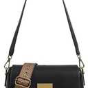Entchin Premium Vegan Leather Shoulder Bag for Women,Detachable 2-Strap Crossbody Bag, Lady Handbag Purse